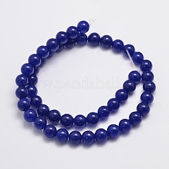 Natürliche und gefärbte Perle Malaysia Jade Stränge&nbsp;G-A146-8mm-A22