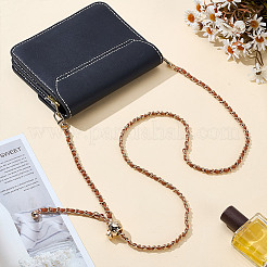 Kettenriemen für Handtaschen aus PU-Leder und Piatinum-Legierung&nbsp;PURS-WH0008-01G-03