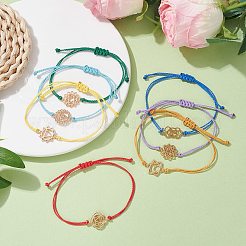 7 Stück 7-teiliges Chakra-Gliederarmband-Set aus Legierung&nbsp;BJEW-JB10017