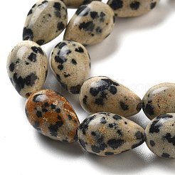 Natur Dalmatiner Jaspis Perlen Stränge&nbsp;G-B106-A29-02