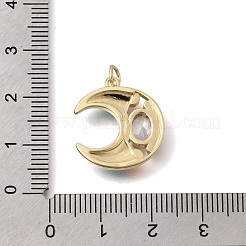 Pendentifs avec zircon cubiques à micro-pavés en laiton&nbsp;KK-C255-38G