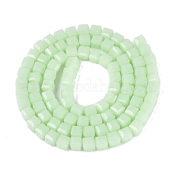 Fili di perline giada di vetro imitato&nbsp;GLAA-R041-8x8mm-B04