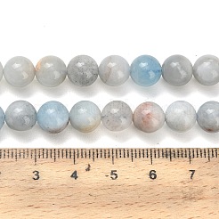 Natürliche Aquamarin Perlen Stränge&nbsp;X-G-F591-29B-8mm