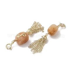 Décorations pendentif en aventurine rouge naturelle&nbsp;G-M409-17G