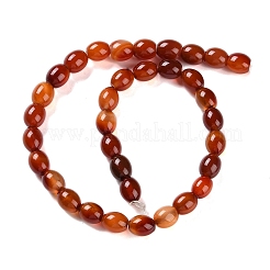 Fili di perline agata rosso naturale&nbsp;G-NH0019-C02-01