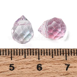 Galvanisieren transparente Glasperlen&nbsp;GLAA-A045-05G