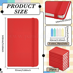20 cuaderno de cuero sintético&nbsp;AJEW-WA0001-36B