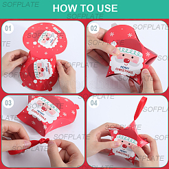 16 Stück 8 Farben Weihnachtsgeschenkboxen in Sternform&nbsp;CON-SP0001-01