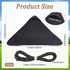 Taburete triangular de tela para exterior&nbsp;AJEW-WH20022-09D