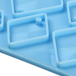 Stampo in silicone fai da te con ciondolo olografico a forma di rombo&nbsp;DIY-K063-10