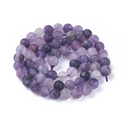 Natürlichen Fluorit Perlen Stränge&nbsp;G-F642-07-A