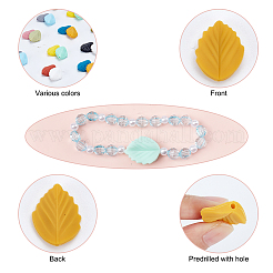 30 pz 15 colori perline in silicone&nbsp;SIL-PH0001-05