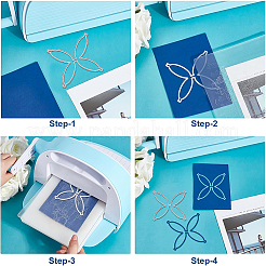 4pcs 4 Arten Kohlenstoffstahl Stanzschablonen&nbsp;DIY-WH0309-810