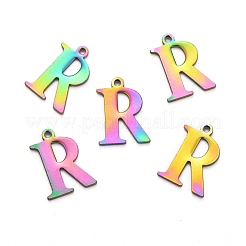 Ionenplattierung (IP) 304 Edelstahl Alphabet Charms&nbsp;STAS-H122-R-M