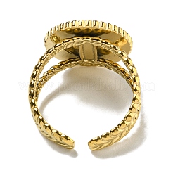 Offene Manschettenringe aus Ionenplattierung (IP) 304 Edelstahl&nbsp;RJEW-C079-17G-01