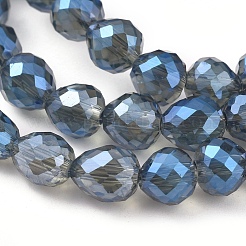 Chapelets de perles en verre électroplaqué&nbsp;EGLA-L018-A-FR03