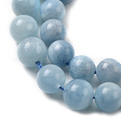 Chapelets de perles en aigue-marine naturelle&nbsp;G-D327-C03-8MM-01A