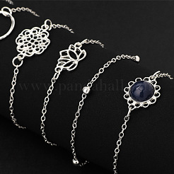 6 Stück 6 Stile Legierung Link & Kette Armband Set&nbsp;FS-WG1CF16-01