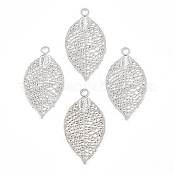 Acumular colgantes de filigrana de bronce chapado&nbsp;KKC-T001-42P
