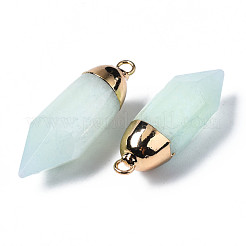 Pendentifs pointus jade blanc naturel&nbsp;G-Q998-009C