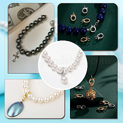 2 pz. 2 fermagli twister in argento sterling colorati&nbsp;STER-GA0001-16