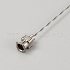 Ago erogatore a punta smussata in acciaio inossidabile 304 con blocco luer in ottone&nbsp;FIND-WH0422-19D