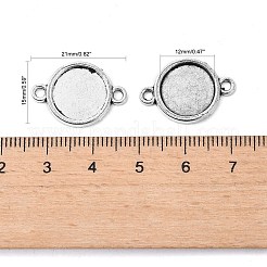 Tibetischer Stil Legierung Fassungen mit Verbinder&nbsp;X-TIBE-M022-10AS