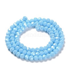 Chapelets de perles en verre opaque électrolytique&nbsp;LS-EGLA-A035-P4mm-A08
