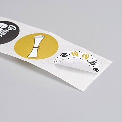 Adesivi per etichette regalo in carta kraft autoadesiva&nbsp;DIY-G013-A02