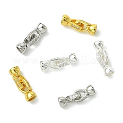 6 Stück 3 Farben Zinklegierung Micro Pave klare Zirkonia Faltverschlüsse&nbsp;FIND-CJ0005-11