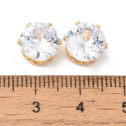 Cabochons de zircone cubique clair en laiton&nbsp;LS-STAS-M294-30A