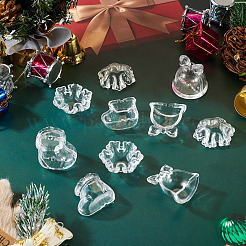 12 stücke 3 arten weihnachten thema transparent acryl perlen&nbsp;TACR-TA0001-76