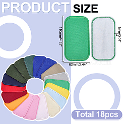 18 pieza de hilo de bordar para planchar o coser parches&nbsp;PATC-WH0023-91