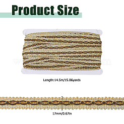 Ruban de dentelle en polyester de 14.5 m&nbsp;OCOR-WH0101-244A