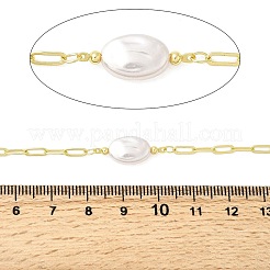 Flache Rundgliederketten aus Messing&nbsp;KK-D391-11G