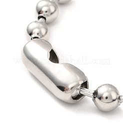 Ensemble collier et bracelet à chaîne à billes en acier inoxydable 304 résistant au ternissement&nbsp;STAS-D181-02P-01D