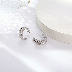 Boucles d'oreilles à tige en forme de cœur en acier inoxydable 304 anti-ternissement&nbsp;TF9236-01