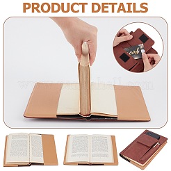 Cubierta de libro de cuero pu&nbsp;AJEW-WH20010-24E