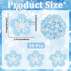 50 Stück Polyester-Applikationen&nbsp;PATC-CY0001-60