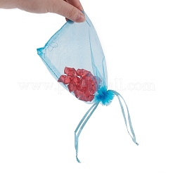 Organza-Geschenktüten mit Kordelzug&nbsp;OP-R016-10x15cm-17