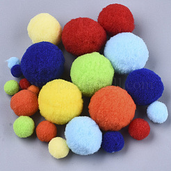 Diy Puppe Handwerk Polyester hoch-elastischen Pom Pom Ball&nbsp;AJEW-R093-06