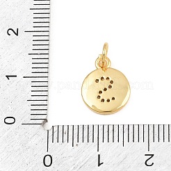 Ciondoli in ottone zirconi chiari micro pavé&nbsp;CU-CBA56CE-12G-S
