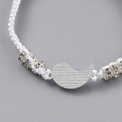 Bracelets réglables de perles tressées avec cordon en nylon&nbsp;EJEW-H118-02P