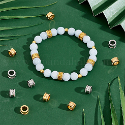 40 Stück 2 Farben 304 Edelstahl European Beads&nbsp;STAS-UN0059-27