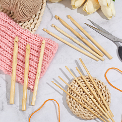 12 Stück karbonisierte Bambus-Stricknadeln&nbsp;DIY-CL0001-65