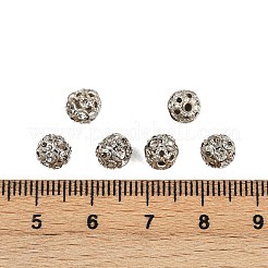 Messing Legierung Strass Perlen&nbsp;RB-A011-6mm-01P