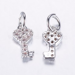 Charms in zirconia cubici microattivi a lunga durata in ottone placcato&nbsp;LS-X-ZIRC-F069-48P