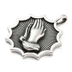 Anhänger aus chirurgischem Edelstahl 316l&nbsp;STAS-D012-02AS