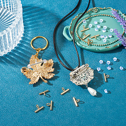 Bélières en tube de laiton&nbsp;DIY-TA0014-37B-G