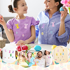 21 Stück 2 Stile Ostern Polyester Kleidung Patches&nbsp;PATC-ME0001-34